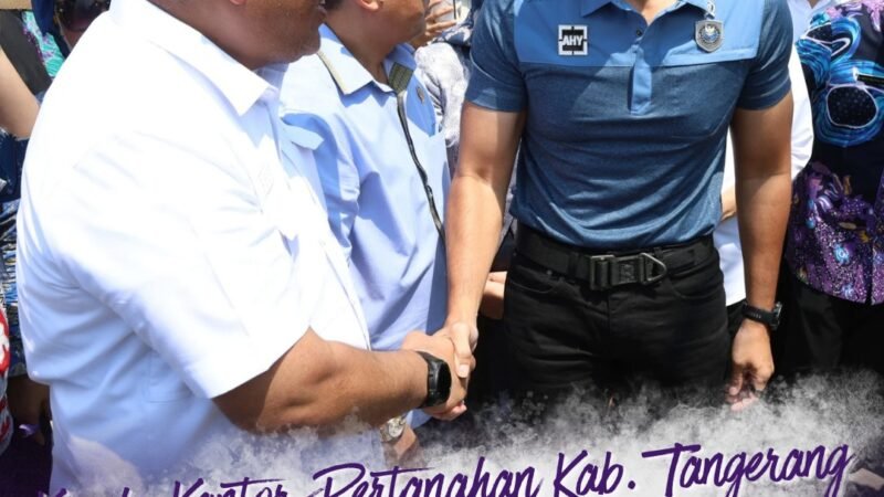 Kepala Kantor Pertanahan Kab. Tangerang Dampingi Menko AHY dalam Kunjungan Lapangan Penanganan Permukiman