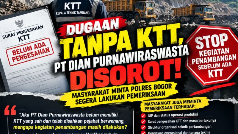 PT Dian Purnawiraswasta Disorot, Status KTT Dipertanyakan